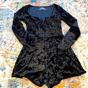 Urban Outfitters Velvet Romper
